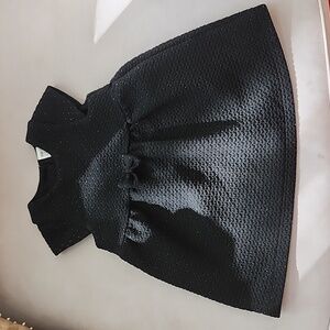 H&M Black and Gold Quilted Dress 12-18 months